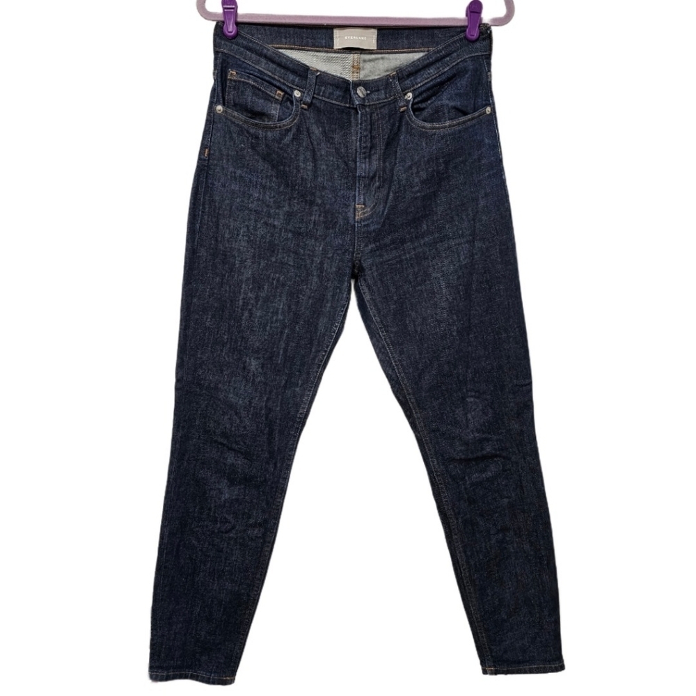 Everlane High Waist Dark Wash Skinny Jeans - Picture 2 of 6